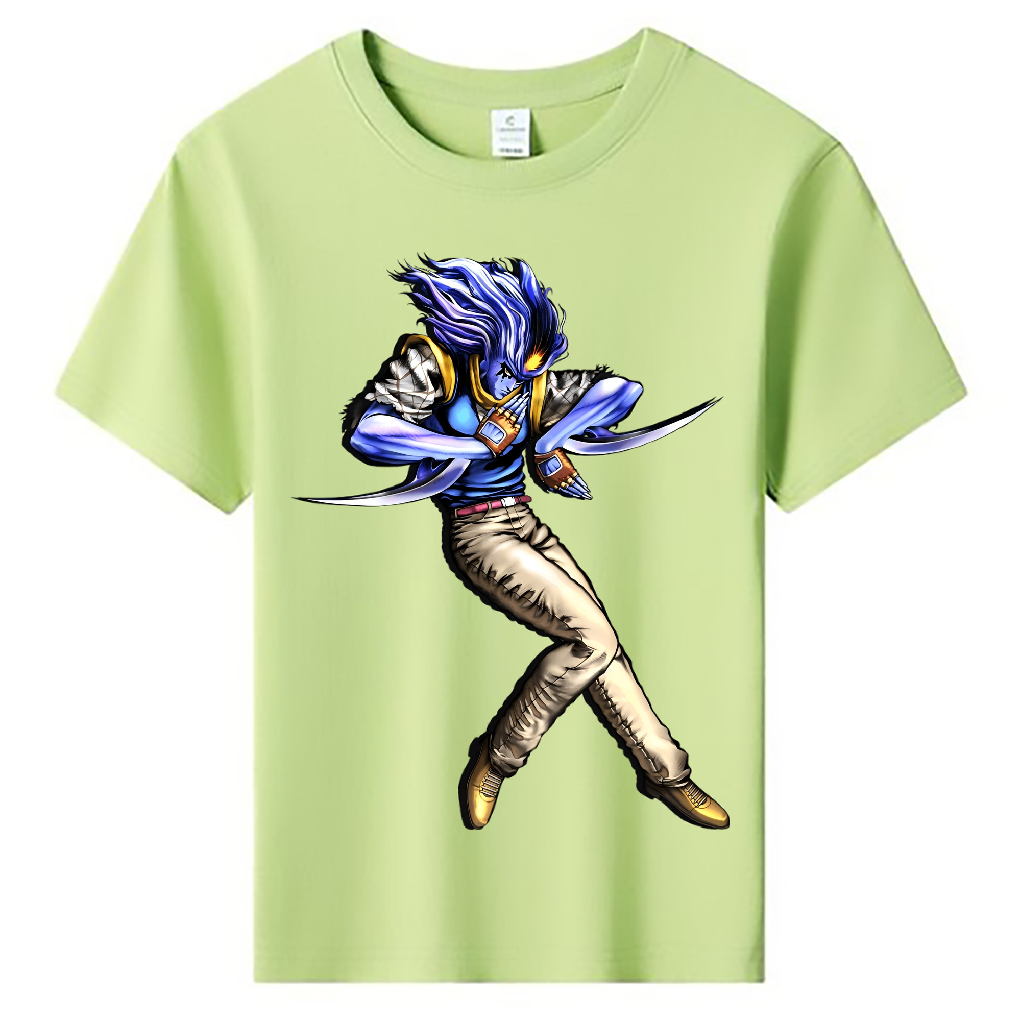 （画像用） ジョジョの奇妙な冒険 JoJo's Bizarre Adventure 綿100％キッズTシャツ（フロントプリント）